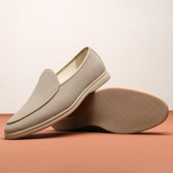 Mode Herren klassische britische Stil Slipper Mokassins Männer Freizeit schuhe Wildleder Herren Herren leichte bequeme Fahr wohnungen 4