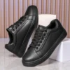 Männer Schuhe Bequeme Casual Skateboard Schuhe Männer Weiß Schwarz Feste Freizeit Turnschuhe Leichte Wanderschuhe Tenis Masculino 2