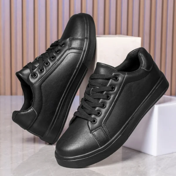 Männer Schuhe Bequeme Casual Skateboard Schuhe Männer Weiß Schwarz Feste Freizeit Turnschuhe Leichte Wanderschuhe Tenis Masculino 2