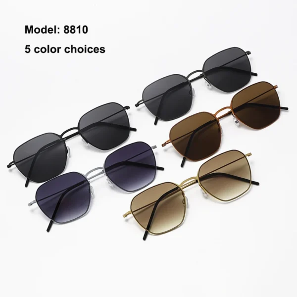 TAG Hezekiah Dänisches Design Sonnenbrille Männer Ultraleichte Titan Klassische Sonnenbrille Frauen Im Freien Fahren UV400 quadratische Sonnenbrille 2