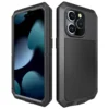 Neue, robuste, rutschfeste, abriebfeste, robuste, sturzsichere, 360-Grad-Vollschutzhülle aus Metall für iPhone 1615 x 11 12 13 14