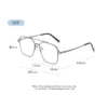 Metall 3-in-1 neuer Stil Magnet Clip auf Brillengestell Trend polarisierte Sonnenbrille für Männer 2023 optische Computerbrille UV400 7009 6