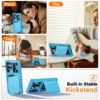 Mit Kartenhalter, verschiebbare Kameraabdeckung und Ständer für Samsung Galaxy S25 Ultra Handyhülle, Anti-Fall PC + TPU Wallet Case 6