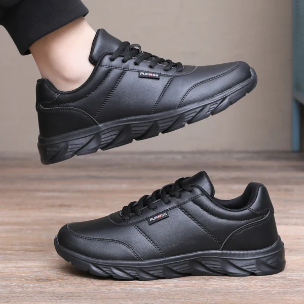 Männer Schuhe Weiche Mokassin Schuhe Bequeme Casual Schuhe für Männer Solide Schwarz Weiß Walking Männer Turnschuhe Schuhe Plus Größe 39-46 5
