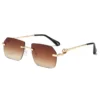Neue europäische und amerikanische rahmenlose Outdoor-Sportarten, Radfahren, Fahren, Sonnenschutz, Unisex, hochwertige Urlaubssonnenbrille, Anti-UV 400 5