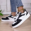 Damen-Schuhe, Skateboard-Schuhe für Herren, modische Turnschuhe, leicht, weiß, schwarz, Sport, Laufen, Outdoor, Freizeitschuhe, Größe 36–46 3