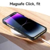 Echtes Straußen-Krokodilleder für Magsafe-Hülle für iPhone 14 16 Pro Max 16 Pro 15 Pro, luxuriöse Rückseite 4