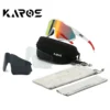 KAROS Polarisierte Sonnenbrille UV400 Sportbrille Winddichte Sandreitsonnenbrille