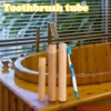 1PC Natürliche Bambus Rohr Umweltfreundliche Zahnbürste Fall 21cm für Erwachsene Gesundheit Oral Hygiene Reise Tragbare Zahnbürste Halter 2