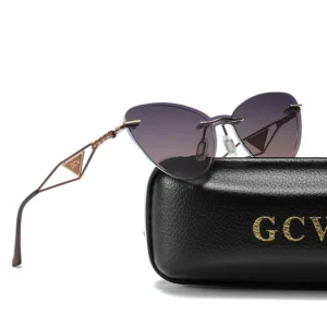 GCV Brandneue 2-in-1-polarisierte Sonnenbrille für Damen, Anti-Blaulicht-Brille, Schmetterlingsrahmen, multifunktional, medizinische Anwendbarkeit