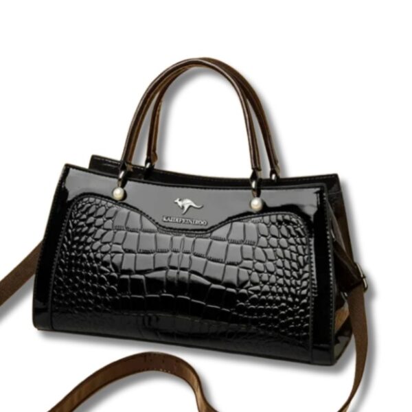 Luxus-Damenhandtasche mit Krokodilmuster im Designerstil