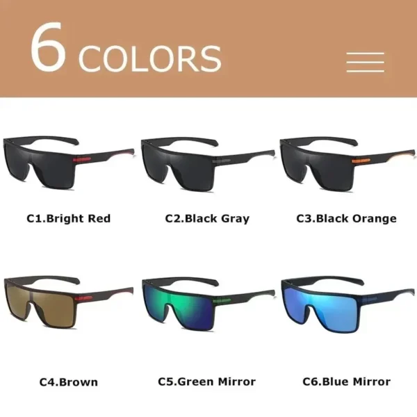 CRIXALIS Mode Polarisierte Sonnenbrille Für Männer Platz Übergroßen Anti Glare Fahrer Spiegel Sonnenbrille Frauen UV400 Brille Männlich 5