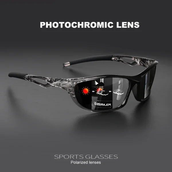 1 Stück/3 Stück polarisierte Retro-Herren-Sport-Sonnenbrille, langlebiger, durchscheinender farbiger Rahmen und TAC-Linse, zum Wandern, Angeln, Rennen 3