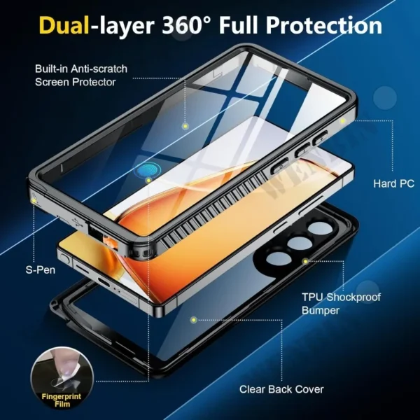 IP68 Wasserdichte Fall Für Samsung S25 S24 S23 Ultra Plus A16 A36 A56 5G Metall Aluminium Schwimmen Telefon Luxus abdeckung Capa Fundas 4