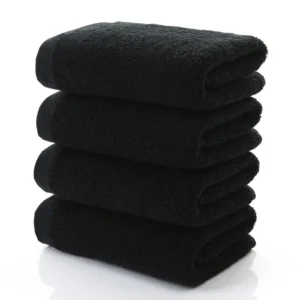 Schwarz Großes Badetuch Baumwolle Dicke Dusche Gesicht Handtücher Hause Badezimmer Hotel Erwachsene Badetuch Toalha de banho Serviette de bain