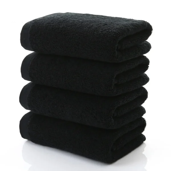 Schwarz Großes Badetuch Baumwolle Dicke Dusche Gesicht Handtücher Hause Badezimmer Hotel Erwachsene Badetuch Toalha de banho Serviette de bain
