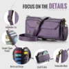 Lanyard Leder Zip Wallet Card Handyhülle für Samsung Galaxy Note 20 Ultra 10 Plus S24 S23 S22 S21 S20 FE S10 Crossbody Cover 3