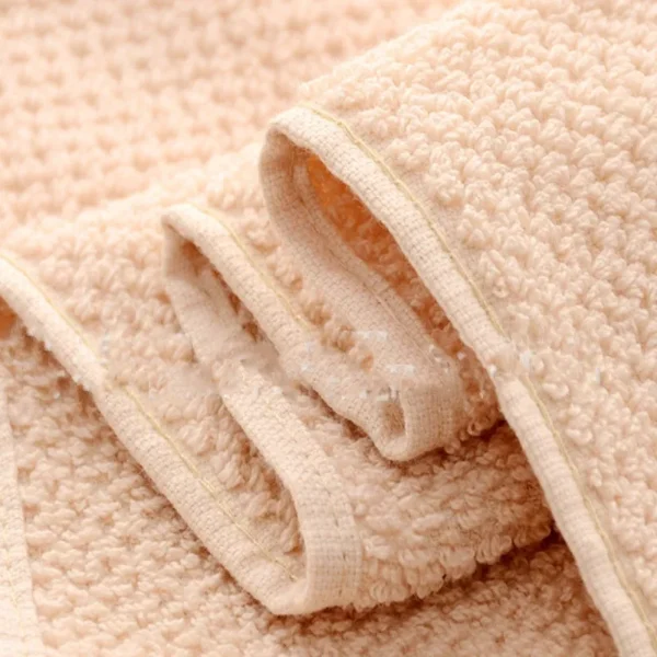 3 stücke Waffel Handtuch Set Haushalt Baumwolle Gesicht Handtuch Hand Bad Handtuch Bad Leinen Set Für Badezimmer 1 Bad Handtuch & 2 Handtücher Creme 2