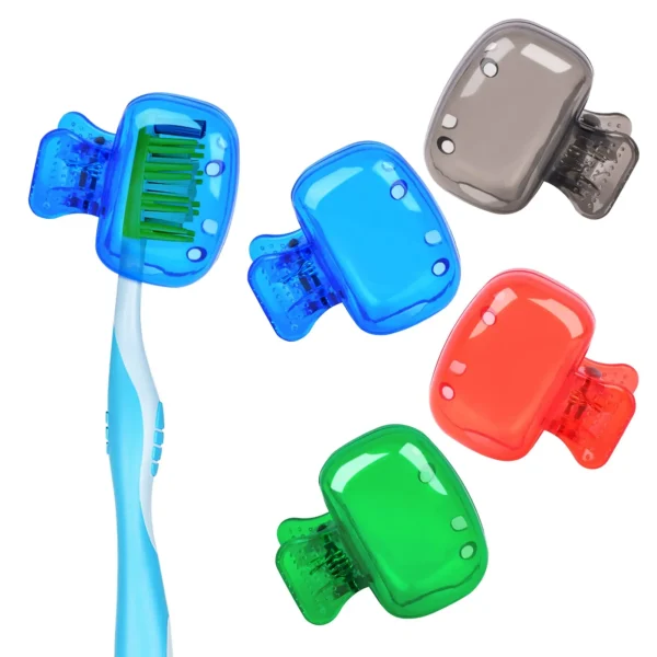 2PCS Reise Zahnbürste Kopf Abdeckungen Zahnbürste Schutz Kappe Pinsel Pod Fall Schutzhülle Tragbare Kunststoff Clip Für Haushalt Reise 2