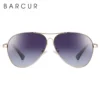 BARCUR Design Memery Frame Sonnenbrille Polarisiert Für Männer Sonnenbrille Frauen Pilot Gradient Lens Brillen Spiegel Shades 2