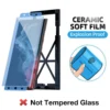 3 Stück für Samsung Galaxy S25 S24 S23 Ultra S22 S21 S20 S10 S9 PLUS Note 20 10 9 8 Displayschutzfolie mit Kit, nicht gehärtetes Glas 3