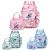 3-teiliger Stich-Rucksack, Federmäppchen, faltbare isolierte Kühltasche, Schultasche mit großem Fassungsvermögen, lässiger Tagesrucksack für den täglichen Gebrauch