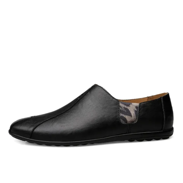 Echtes Leder Männer Casual Schuhe Luxus Marke Weiche Herren Loafer Atmungsaktive Mokassins Slip auf Faul Fahren Schuhe Plus Größe 38-47 2