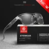 Kdeam Marke Original Design hochwertige Männer quadratische polarisierte Sonnenbrille männlich fahren photo chrome Sonnenbrille coole Frauen Sonnenbrillen 2