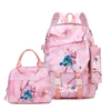 3-teiliger Stich-Rucksack, Federmäppchen, faltbare isolierte Kühltasche, Schultasche mit großem Fassungsvermögen, lässiger Tagesrucksack für den täglichen Gebrauch 2