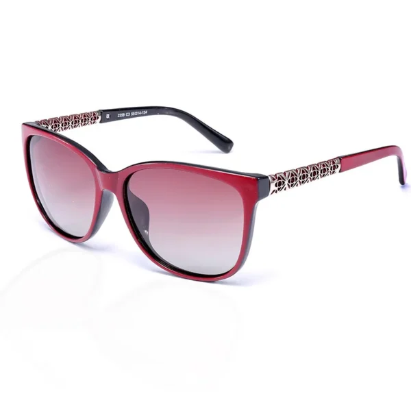 Die neue modische polarisierende Sonnenbrille mit TR-Memory-Rahmen für Damen sind einzigartig gestaltet, um UV 400-Strahlen zu schützen 2