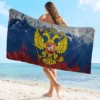 Russische Flagge große Mikro faser Strand tücher schnell trocknen Handtuch Sand Strand tücher Pool Handtuch für Reise Schwimmbad Yoga 2