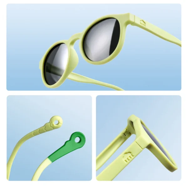 Polarisierte Baby-Sonnenbrille, TPEE, flexibler Rahmen, UV400-Schutzbrille, Outdoor-Brille für Kleinkinder von 0–36 Monaten 4