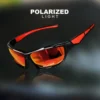Modische Sport-Sonnenbrille, polarisiert, UV-Schutz, personalisierte Brille, runder Rahmen, Metall, Herren- und Damen-UV400-Brille 2