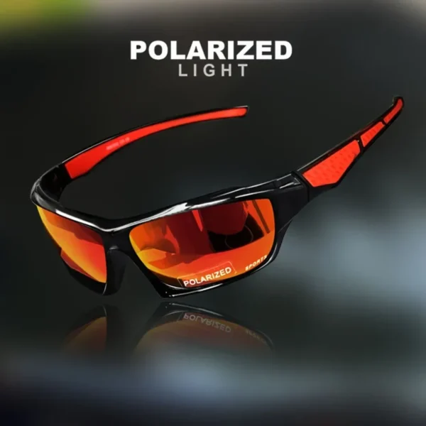 Modische Sport-Sonnenbrille, polarisiert, UV-Schutz, personalisierte Brille, runder Rahmen, Metall, Herren- und Damen-UV400-Brille 2