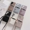Reiß verschluss Brieftasche mit Karten halter Cross boby Handy hülle für Samsung Galaxy S24 S22 Ultra Plus S23 Fe A15 A25 A35 A55 A24 A34 A54 A14 6