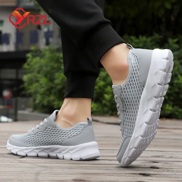 YRZL Große Größe Tennis für Männer Leichte Turnschuhe Hochwertige Atmungsaktive Outdoor Sportlich Jogging Sport Laufen Wanderschuhe 4
