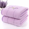 2 teile/satz Lavendel Baumwolle Terry Tuch Lila Weiß Handtuch Set Toalhas De Banho 1pc Bad Handtuch Marke 1pc hand Gesicht Handtuch Drop Schiff 6