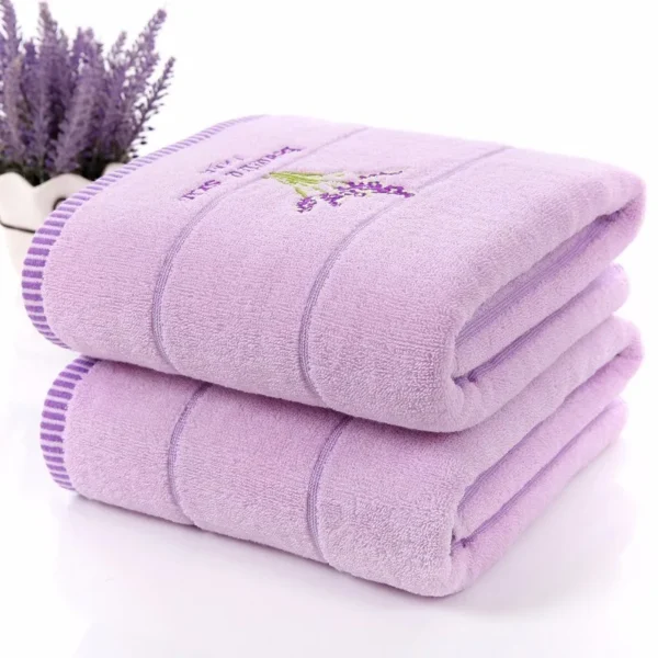 2 teile/satz Lavendel Baumwolle Terry Tuch Lila Weiß Handtuch Set Toalhas De Banho 1pc Bad Handtuch Marke 1pc hand Gesicht Handtuch Drop Schiff 6