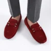 Casual Schuhe Mode Männer Schuhe Aus Echtem Leder Männer Loafer Mokassins Slip auf Männer Wohnungen Männlich Fahren Schuhe 38-47 2