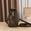 Neue Frauen Handtasche Tasche Luxus Design Eimer Schulter Umhängetasche Flip Check Druck Große Kapazität Einzelnen Schulter Straddle Tasche 3