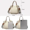 Echte, hochwertige Leder-Schulter-Crossbody-Taschen für Damen, luxuriöse Handtaschen, Damentasche, große Kapazität, weiche Tragetasche 4