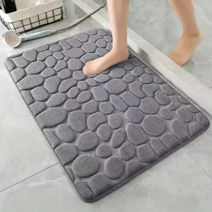 3d rutsch feste Badezimmer matte Bade matten saugfähige Fuß matte Teppich Kopfstein pflaster geprägte Tür Fußmatten maschinen wasch bar schnell trocknend