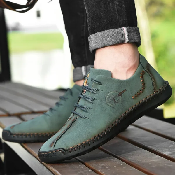 Sıcak Satış Rahat gündelik erkek ayakkabısı Loafer'lar Büyük Boy Spor Ayakkabı Kaliteli PU Deri El Yapımı Ayakkabı Erkekler Flats Moccasins Ayakkabı 2