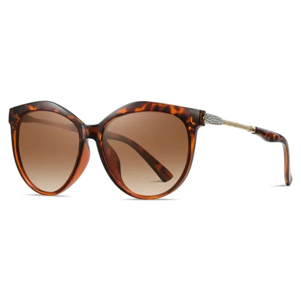 Barcur polarisierte Cat Eye Sonnenbrille Frauen Farbverlauf runde Sonnenbrille für Frauen oculos lunette de soleil femme 4