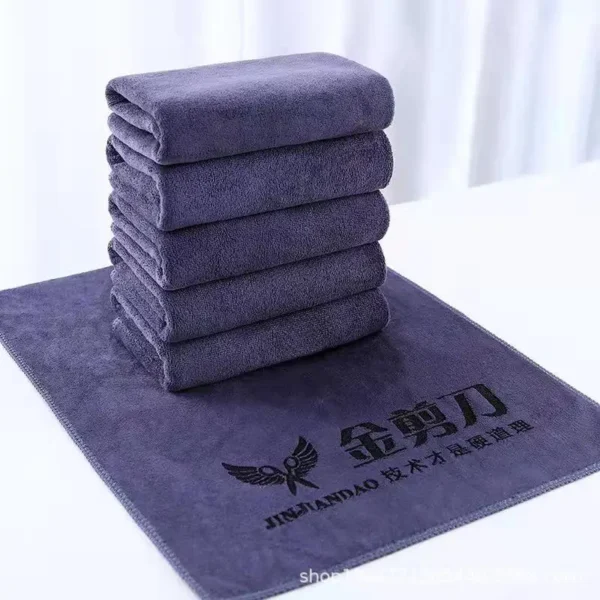 10PCS 30x70cm Individuelles LOGO Handtuch Kostenloser Laser Präge Schriftzug Mikrofaser Schönheit Salon BarberShop Geschenk Private anpassung ZYF 4