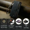 Busniess Zipper Wallet Case für Samsung Z Fold 5 4 3 Handyhülle für Samsung S23 Ultra S22 Plus S21 FE S20 12 A13 A53 A54 5G Hülle 6