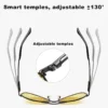 LIOUMO Top Qualität Luxus Design Pilot Sonnenbrille Photochrome Polarisierte Nachtsicht Fahren Brille Männer Frauen zonnebril heren 3