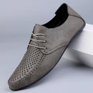 Sommer aushöhlen Lederschuhe Männer Luxus italienische Männer lässig handgemachte Mokassins Designer atmungsaktive Boots schuhe Zapatos Hombre