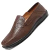 Echtes Leder Herren Schuhe Casual Luxus Marke Weiche Männer Loafer Mokassins Atmungsaktive Slip auf Männliche Boot Schuhe Plus Größe 37-47