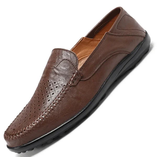 Echtes Leder Herren Schuhe Casual Luxus Marke Weiche Männer Loafer Mokassins Atmungsaktive Slip auf Männliche Boot Schuhe Plus Größe 37-47